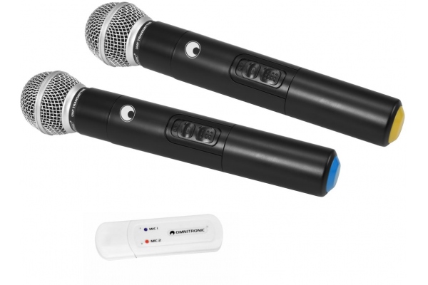 UWM-2HH USB Wireless Mic Set with two Handheld Microphones