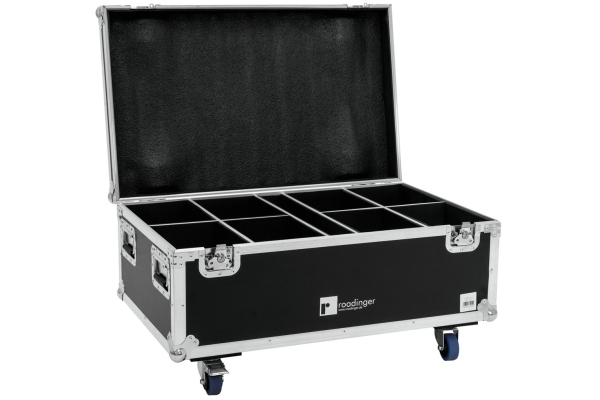 Roadinger Flightcase 8x LED IP PAR 7x10W RGBL