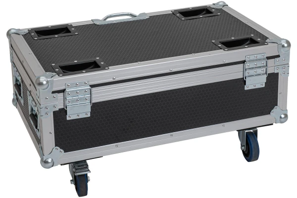 Roadinger Flightcase 6x AKKU UP-4 QCL Spot QuickDMX MK2 with charging function and wheels — 3