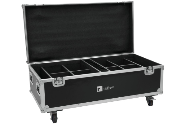 Roadinger Flightcase 8x AKKU IP PAR 7 QCL WDMX with charging function