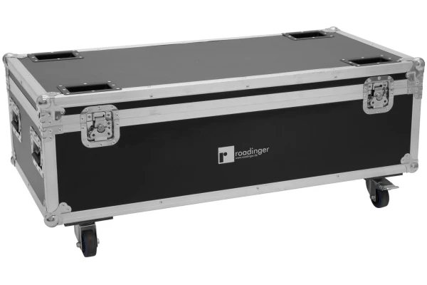 Roadinger Flightcase 8x AKKU IP PAR 7 QCL WDMX with charging function — 2