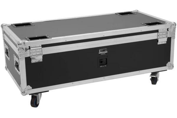 Roadinger Flightcase 8x AKKU IP PAR 7 QCL WDMX with charging function — 3