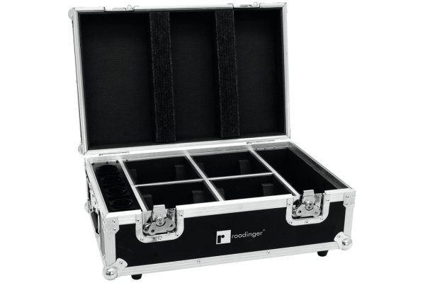 Roadinger Flightcase 4x AKKU TL-3 Trusslight QuickDMX with charging function