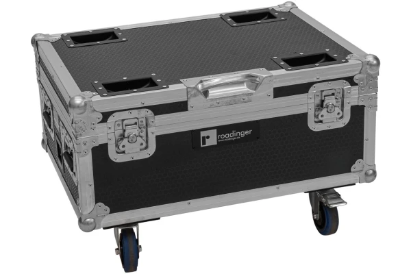 Roadinger Flightcase 6x AKKU IP TL-3 QCL Trusslight CRMX with charging function and wheels — 2