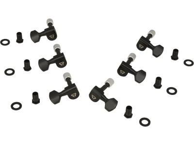  - Guitar Locking Tuner Set, 3+3 - Black