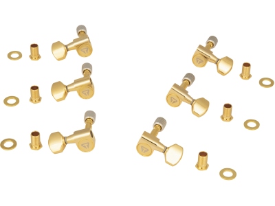  - Guitar Locking Tuner Set, 3+3 - Gold