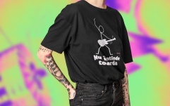 Tricou bumbac Soundcreation Nu întinde coarda Negru 4N XL