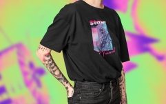 Tricou bumbac Soundcreation Stay Tuned - Rocker Skeleton Negru 9N S