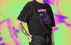 Tricou bumbac Soundcreation Stay Tuned - Soundcreation Style Femei Negru 8N L