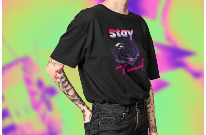 Tricou bumbac Soundcreation Stay Tuned - Soundcreation Style Femei Negru 8N L