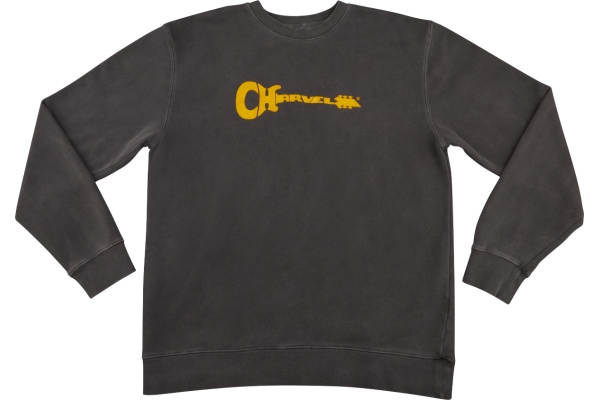 Charvel Logo Sweatshirt Gray and Yellow S