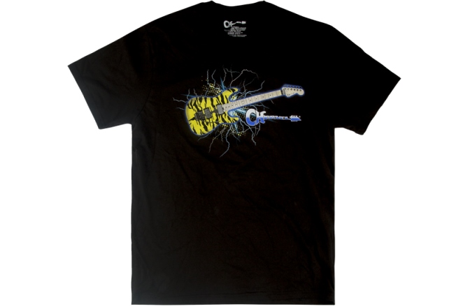 Tricou Chauvet Charvel Satchel Yellow Bengal Guitar Graphic Black XL