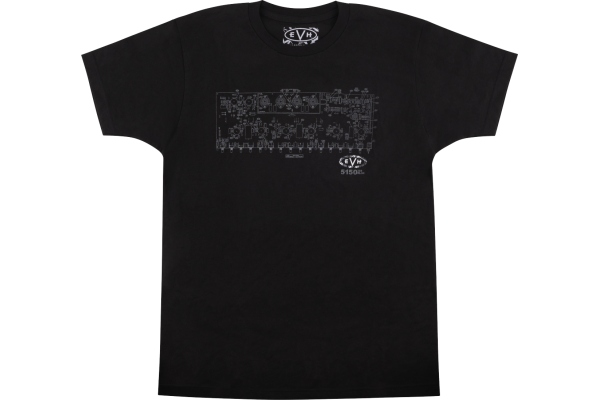 EVH Schematic T-Shirt Black XXL