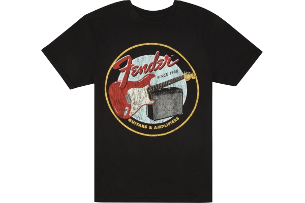 1946 Guitars & Amplifiers T-Shirt Vintage Black L