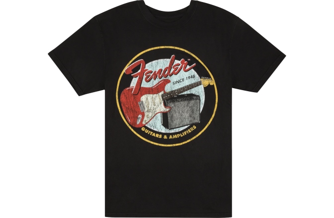 Tricou Fender 1946 Guitars & Amplifiers T-Shirt Vintage Black XL