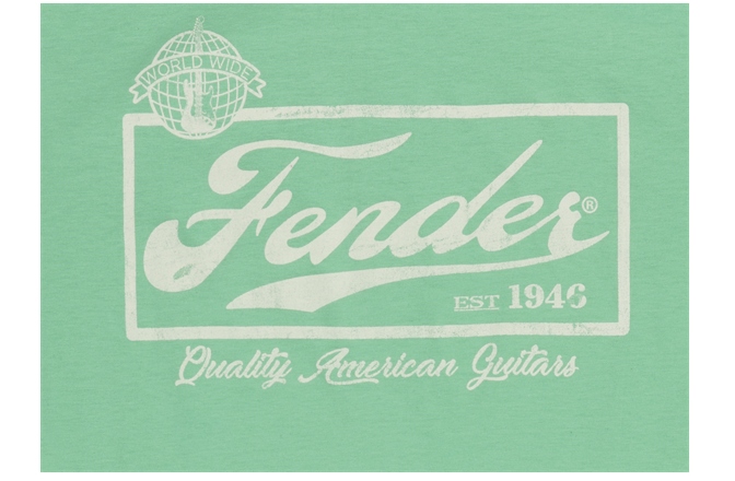 Tricou Fender Beer Label Men's Ringer Tee Sea Foam Green/White XL