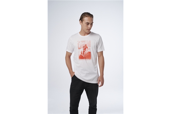 Jaguar Surf T-Shirt White and Red XXL