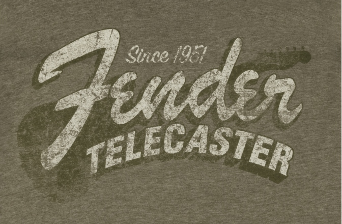 Tricou Fender Since 1951 Telecaster T-Shirt Military Heather Green XL