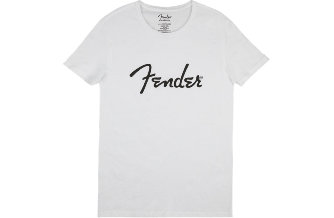 Tricou Fender Spaghetti Logo Men's Tee White Large