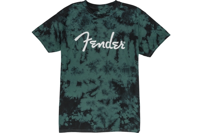 Tricou Fender Spaghetti Logo Tie-Dye T-Shirt Blue M