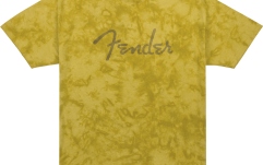 Tricou Fender Spaghetti Logo Tie-Dye T-Shirt Mustard S