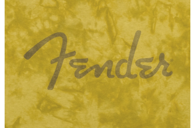 Tricou Fender Spaghetti Logo Tie-Dye T-Shirt Mustard S