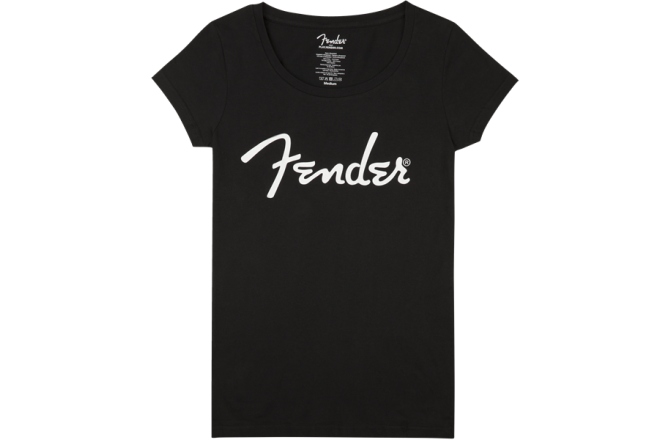 Tricou Fender Spaghetti Logo Women's Tee Black Large