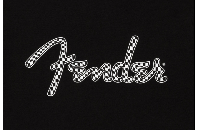 Tricou Fender Spaghetti Wavy Checker Logo Tee Black XL