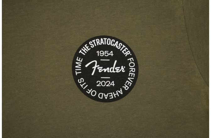 Tricou Fender Stratocaster™ 70th Anniversary Badge Tee Olive XL