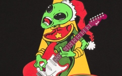 Tricou Fender Ugly Christmas Tee Alien Blk L