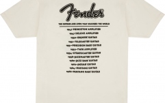 Tricou Fender World Tour Vintage White L
