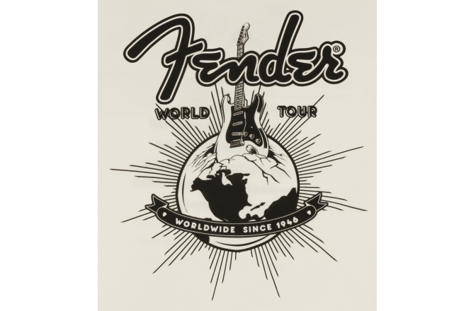 Tricou Fender World Tour Vintage White M