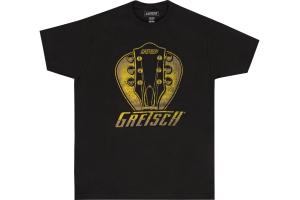 Gretsch Headstock Pick T-Shirt Black Large