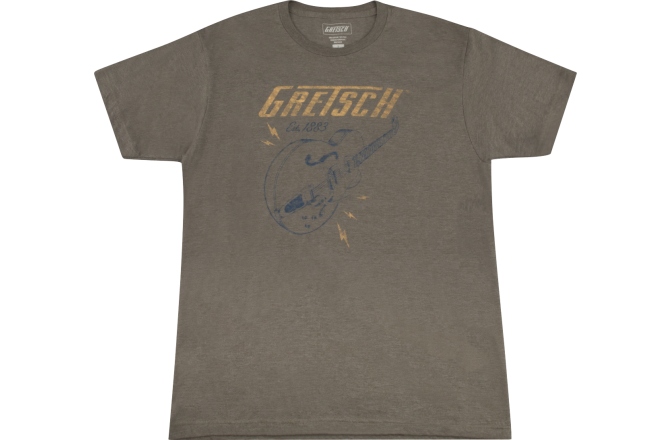 Tricou Gretsch Gretsch Lightning Bolt T-Shirt Military Heather Green S
