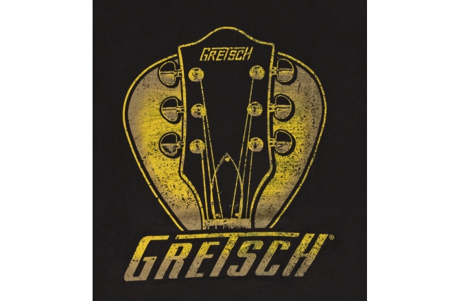 Tricou Gretsch Guitars Headstock Pick T-Shirt Black XL