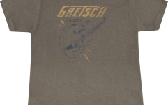 Tricou Gretsch Guitars Lightning Bolt T-Shirt Military Heather Green S