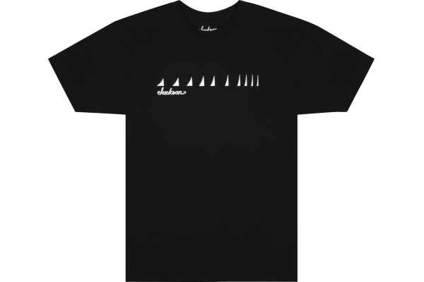 Shark Fin Neck T-Shirt Black Extra Large
