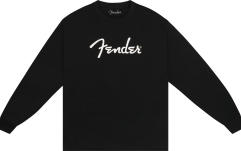 Tricou mânecă lungă Fender Spaghetti Logo Long-Sleeve T-shirt, Black, XXL
