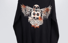 Tricou mânecă lungă Meinl longsleeve black with imprinted jawbreaker frontprint