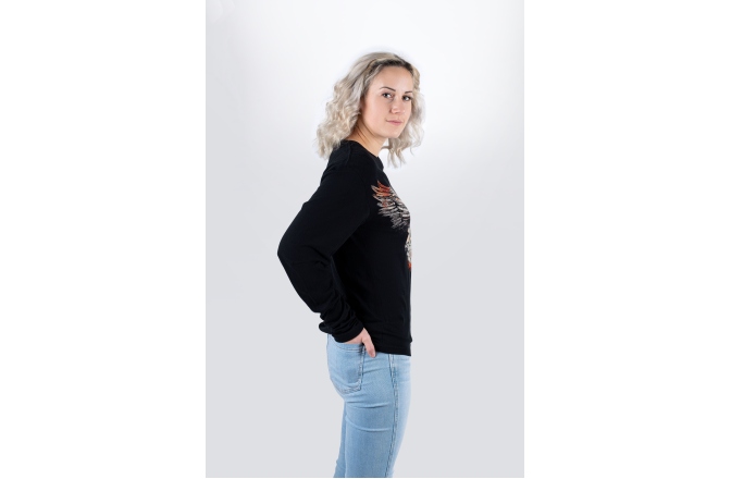 Tricou mânecă lungă Meinl longsleeve black with imprinted jawbreaker frontprint