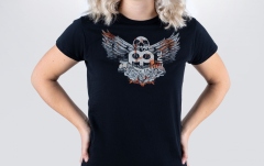 Tricou Meinl Black T-Shirt With Imprinted White Jawbreaker Logo On Chest - Girlie L