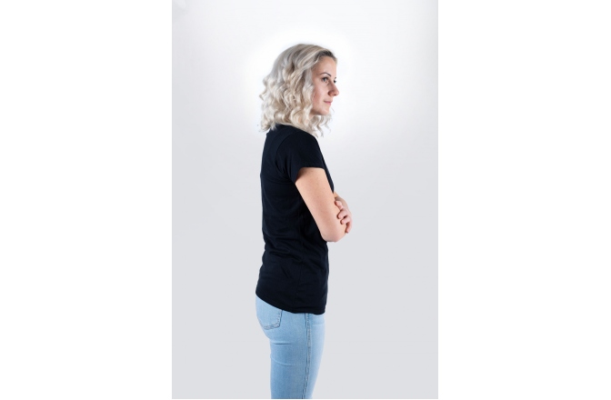 Tricou Meinl Black T-Shirt With Imprinted White Jawbreaker Logo On Chest - Girlie XL