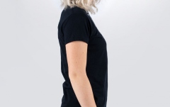 Tricou Meinl Black T-Shirt With Imprinted White Metal-Fork Logo On Chest - Girlie M
