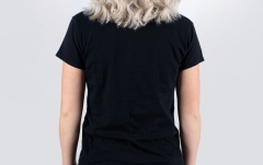 Tricou Meinl Black T-Shirt With Imprinted White Metal-Fork Logo On Chest - Girlie M