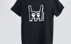 Tricou Meinl Black T-Shirt With Imprinted White Metal-Fork Logo On Chest S