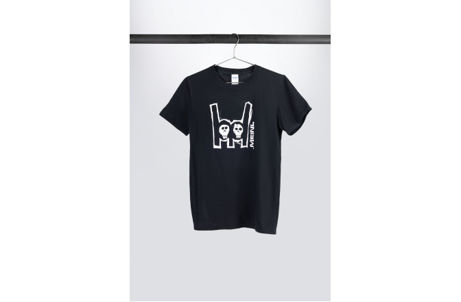 Tricou Meinl Black T-Shirt With Imprinted White Metal-Fork Logo On Chest S