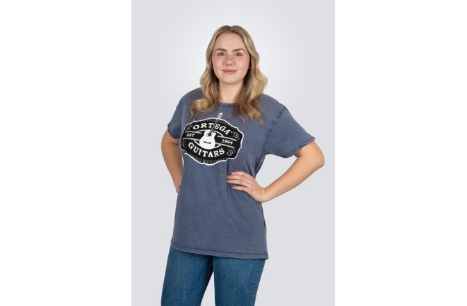 Tricou Ortega Americana Guitar T-Shirt - Vintage Washed Blue/L
