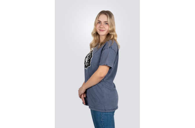 Tricou Ortega Americana Guitar T-Shirt - Vintage Washed Blue/L