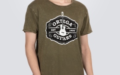 Tricou Ortega Americana Guitar T-Shirt - Vintage Washed Green/M