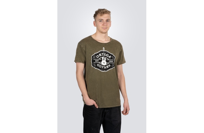 Tricou Ortega Americana Guitar T-Shirt - Vintage Washed Green/M